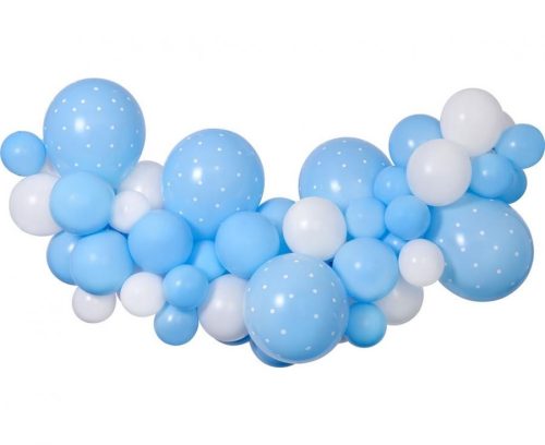 Blue Baby blue air-balloon, balloon garland set 65 pieces