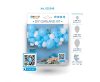 Blue Baby blue air-balloon, balloon garland set 65 pieces