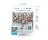 Colour Silver-Gold air-balloon, balloon garland set 65 pieces