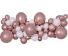 Colour rose gold air-balloon, balloon garland set 65 pieces