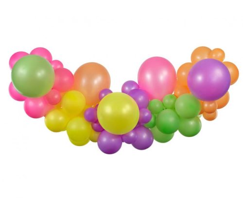 Colour Fluorescents Bright air-balloon, balloon garland set 65 pieces