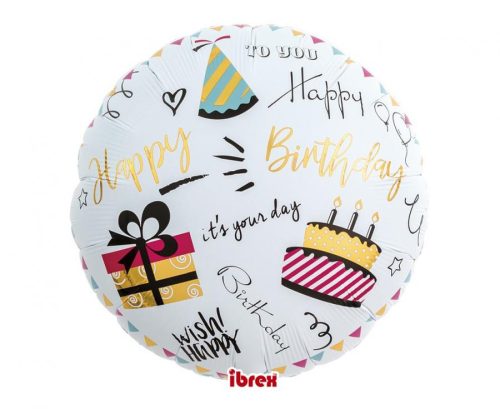 Happy Birthday Party foil balloon 35 cm