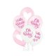 Oh Baby Girl Pastel air-balloon, balloon 6 pcs 12 inch (30cm)