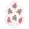 Kiss Me, Kiss air-balloon, balloon 6 pcs 12 inch (30 cm)