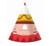 Indian Party, Indian Party hat, hat 6 pcs.