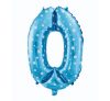 blue with Stars, Blue number 0 foil balloon 61 cm