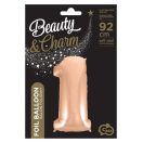 Number Rose Gold Number 1 foil balloon 92 cm