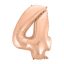 Number Rose Gold Number 4 Foil Balloon 92 cm
