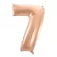 Number Rose Gold Number 7 foil balloon 92 cm