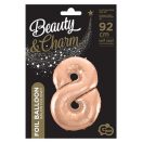 Number Rose Gold Number 8 foil balloon 92 cm