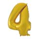 Gold 4 Gold Mat number foil balloon 92 cm
