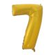 Gold 7 Gold Mat number foil balloon 92 cm