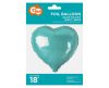 Light Blue Heart, Blue Heart foil balloon 37 cm