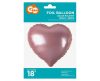 Light Pink Heart, Pink Heart foil balloon 37 cm