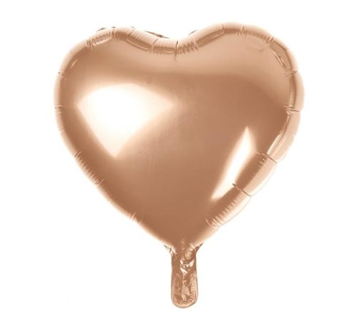 Rose Gold Heart, Pink Heart foil balloon 37 cm