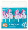 Unicorn Rainbow  birthday candle, candle set 5 pcs