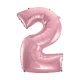 Number Light Pink, Pink number 2 foil balloon 92 cm