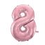 Number Light Pink, Number 8 Foil Balloon 92 cm