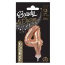 Number Rose Gold 4 number foil balloon for cake 13 cm