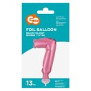 Number Pink Pink number 7 foil balloon for cake 13 cm