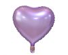 Matt Lilac Heart, Purple Heart foil balloon 37 cm