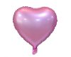 Matt Pink Heart, Pink Heart foil balloon 37 cm