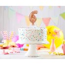 Number Rose Gold Number 6 foil balloon for cake 13 cm