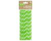 Green Polka Dots Paper Straw (24 pieces)