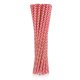 Red Chevron Paper Straw (24 pieces)