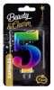 Number Galaxy Colorful number 5 birthday candle