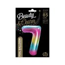 Number Rainbow Rainbow number 7 foil balloon 85 cm