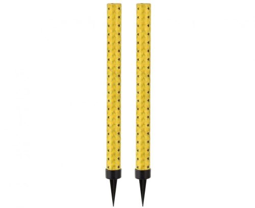 Happy Birthday Gold Golden Cake Fireworks 18 cm Pack of 2