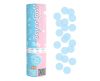 Boy or Girl confetti launcher 15 cm with blue confetti