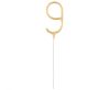 Number Gold Gold Number 9 Sparkler 17 cm