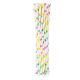 Colour Colorful Dots paper straw pack of 12
