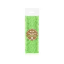 Colour Lime Green Chevron Green Paper Straw Pack of 12