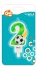 Football 2-es Ball number candle, cake candle