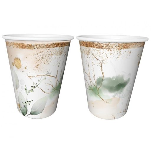 Party Feelings Leaf Paper Cup 6 pcs 240 ml