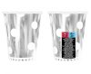 Silver B&C Polka Dots Silver paper cup 6 pcs 266 ml