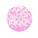 Pink Dots Aqua ball foil balloon 46 cm