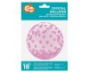 Pink Dots Aqua ball foil balloon 46 cm