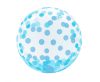 blue Dots Aqua sphere foil balloon 46 cm