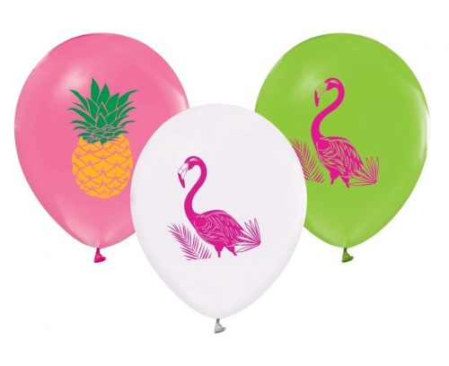 Flamingo Summer air-balloon, balloon 5 pcs 12 inch (30cm)