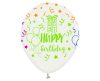 Happy Birthday Colorful air-balloon, balloon 5 pcs 12 inch (30cm)