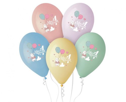 First Birthday Mam juz roczek air-balloon, balloon 5 pcs 13 inch (33cm)
