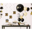 Happy Birthday B&C Happy Birthday 18 Ribbon Decoration Set of 3