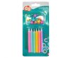 Colour Jumbo Neon cake candle, candle set 12 pcs