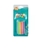 Colour Jumbo Colourful cake candle set, 12 pcs