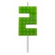 Blocks Green Blocks Building Block Green Cake Candle 2, Number Candle
