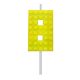 building blocks 8-as Yellow Blocks cake candle, number candle